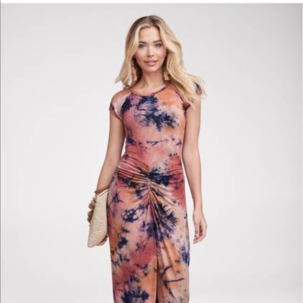 Tie dye maxi dress
